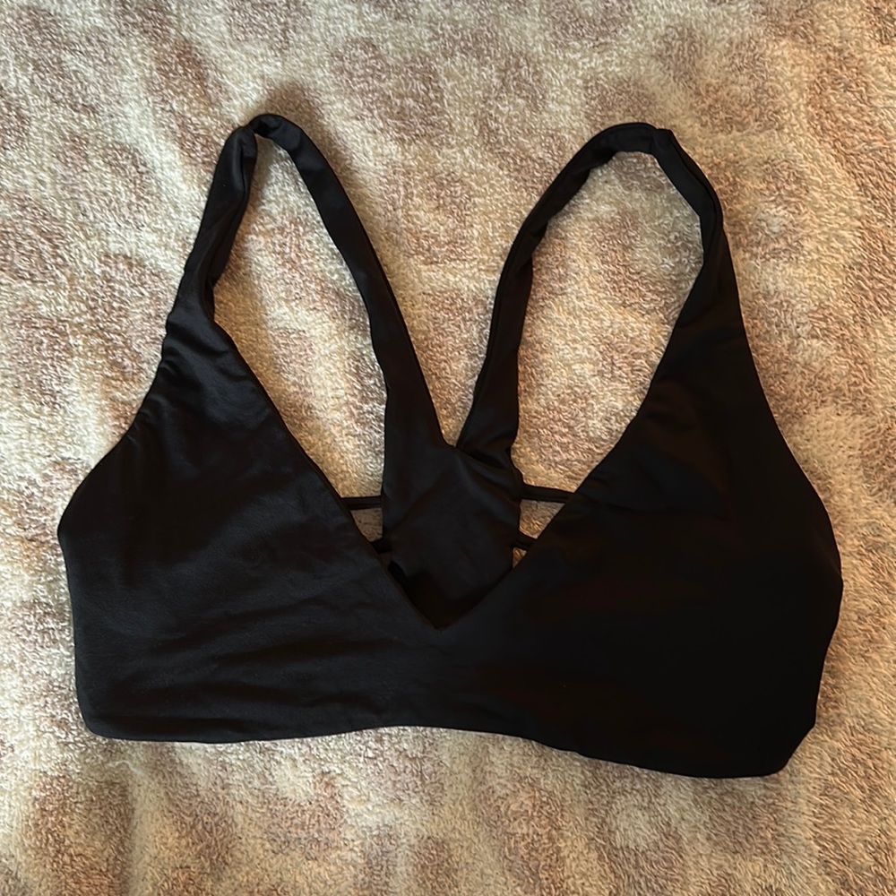 L Space black bathing suit top